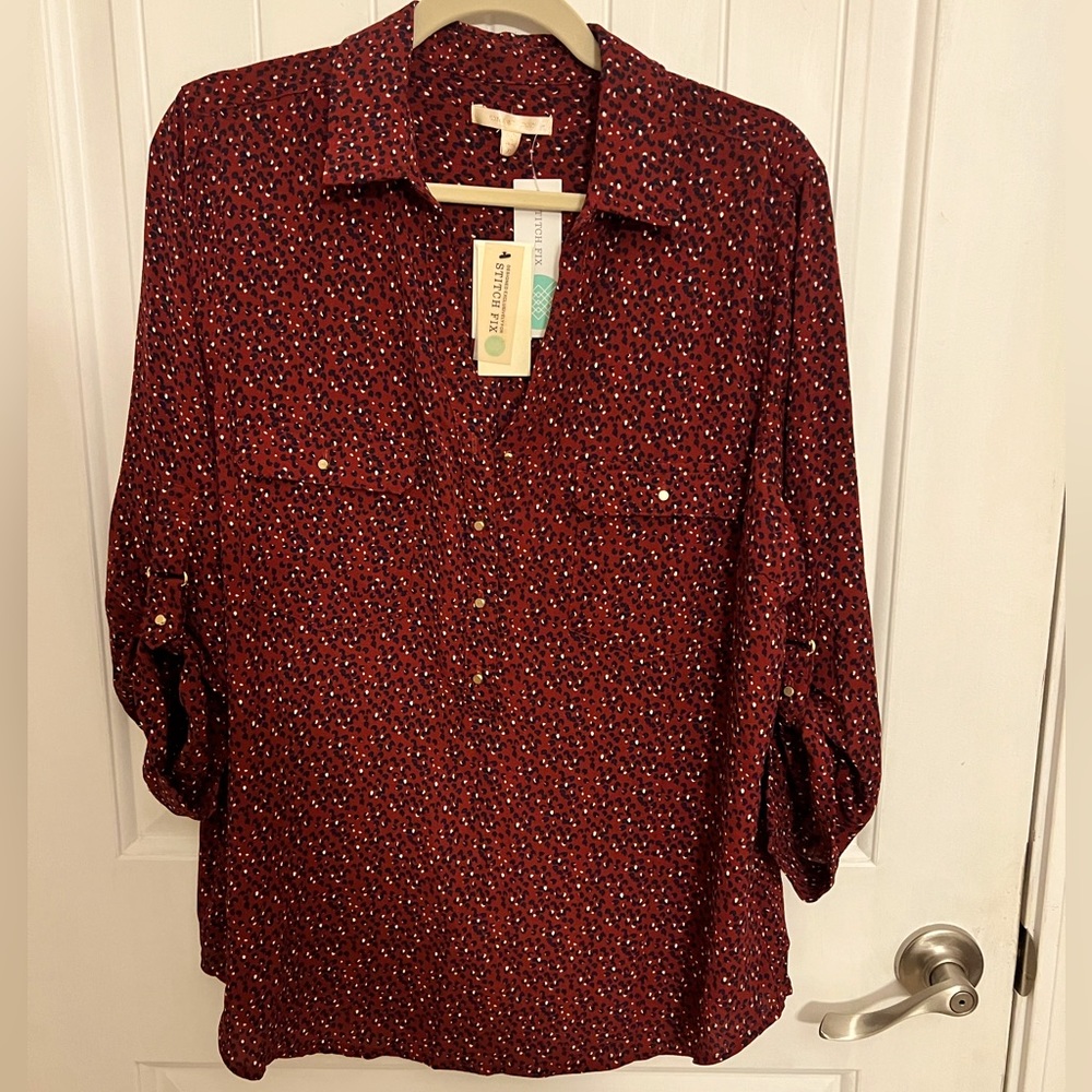 NWT! Skies Are Blue Womens Blouse